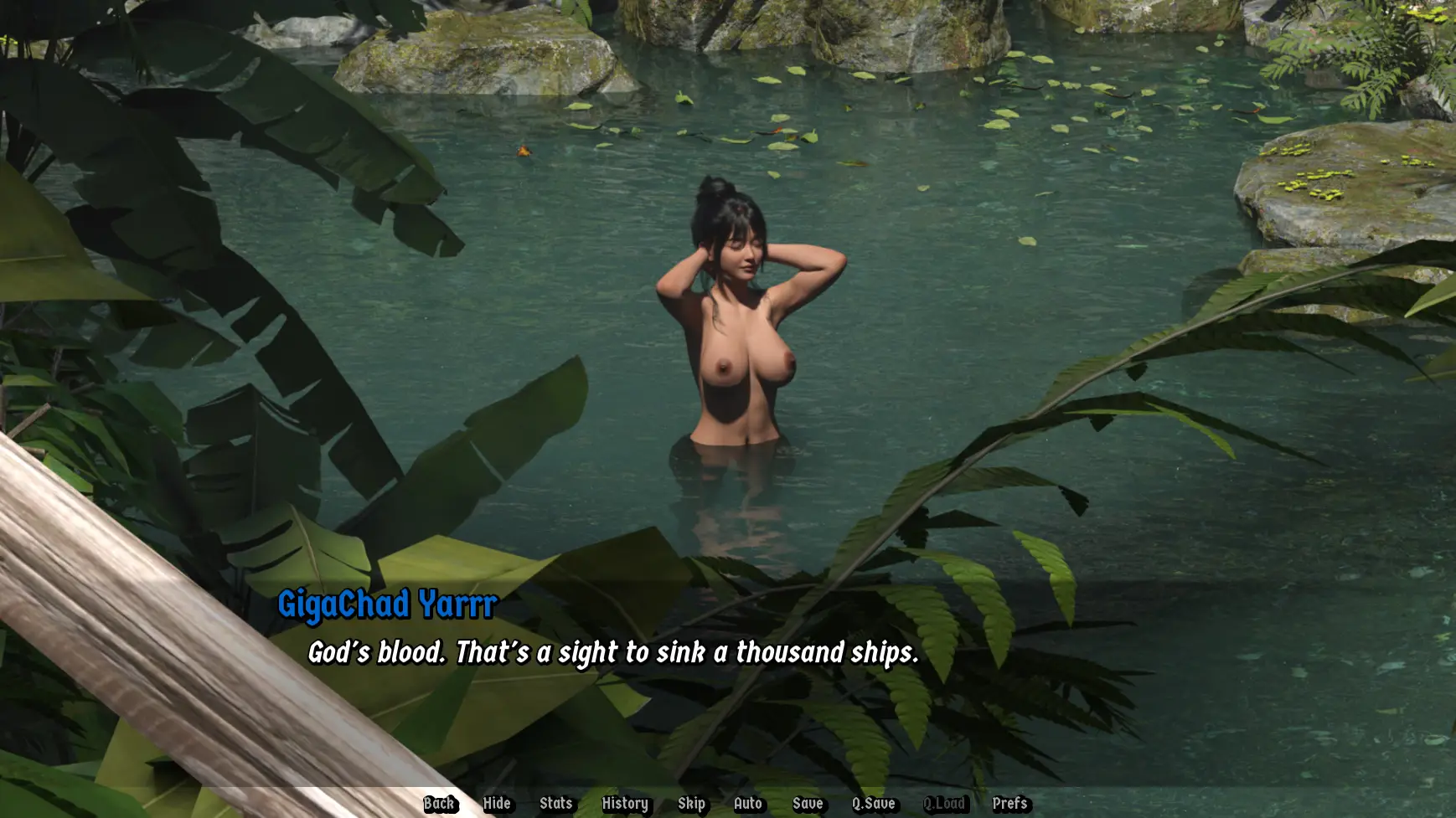Silk and Sabre gameplay screenshot 1 (Ren'Py adult game) by JellyFluff Games – free download