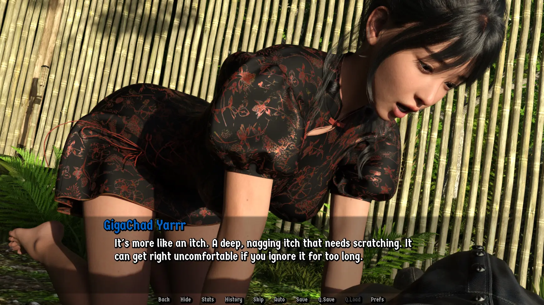 Silk and Sabre gameplay screenshot 4 (Ren'Py adult game) by JellyFluff Games – free download