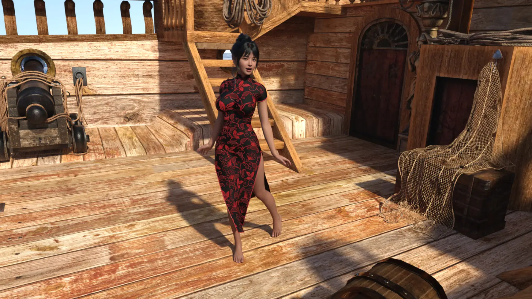 Silk and Sabre gameplay screenshot 11 (Ren'Py adult game) by JellyFluff Games – free download