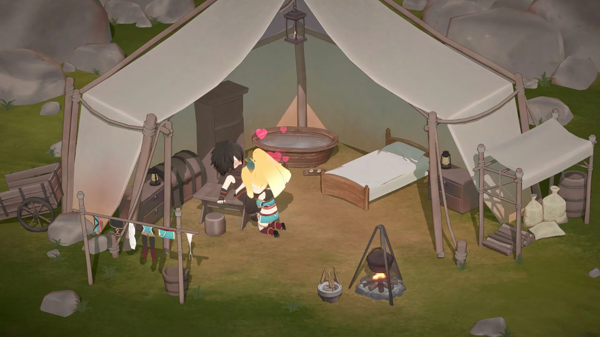 Flee, My Elven Ninja! 3D gameplay screenshot 1 (Unity adult game) by Barance Studio – free download