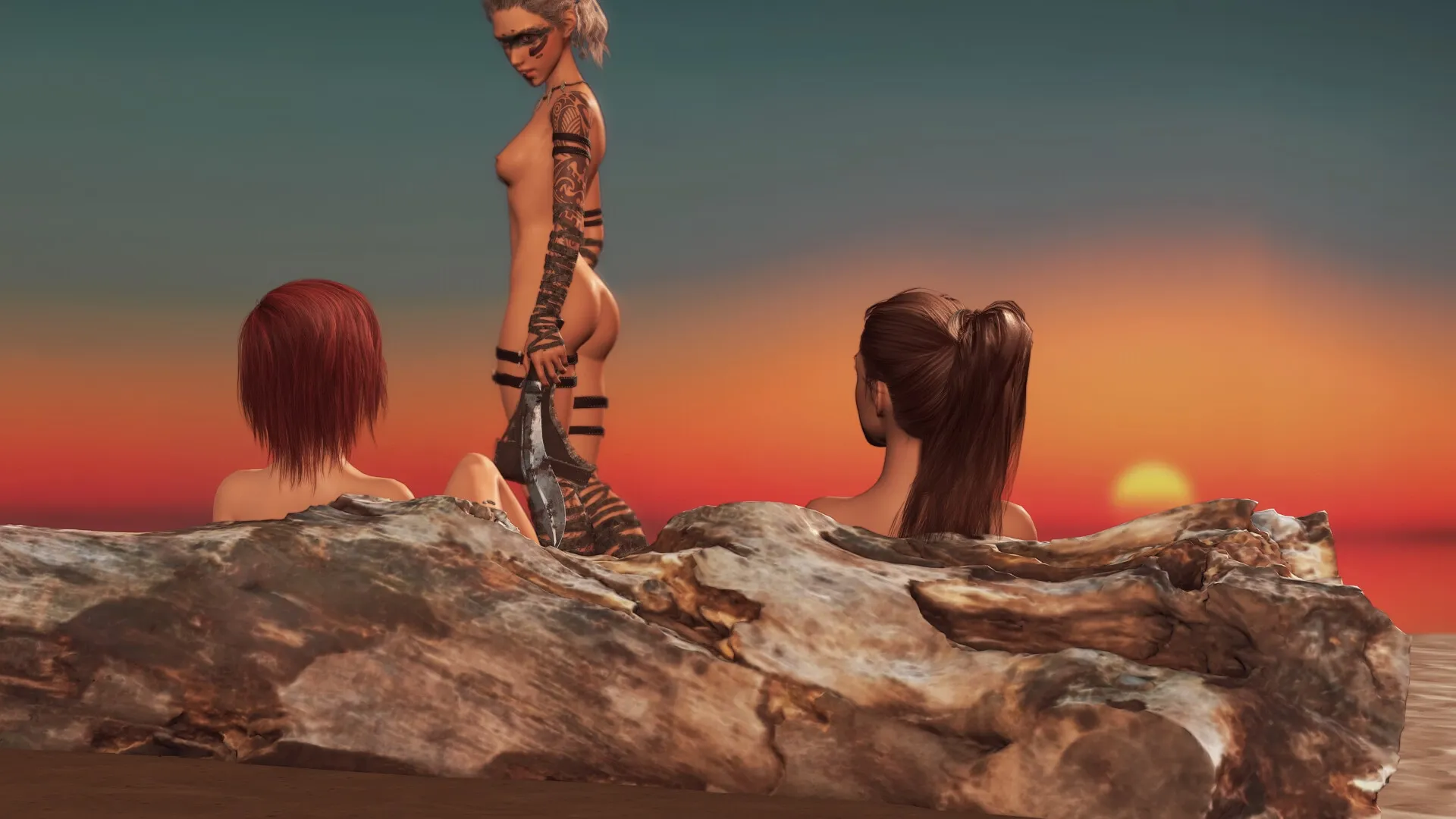 Almost Castaways gameplay screenshot 2 (Ren'Py adult game) by Pent Panda – free download
