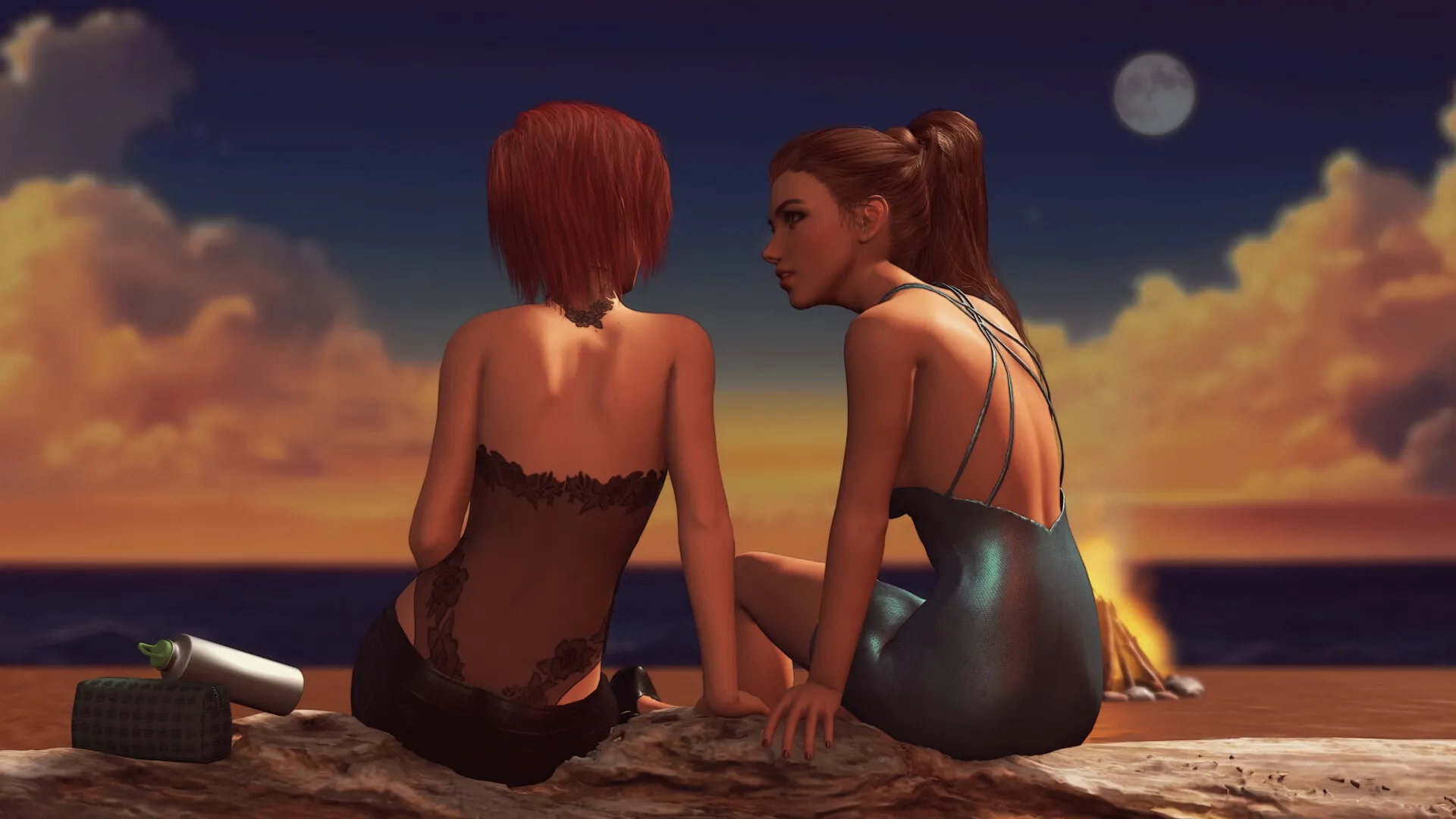 Almost Castaways gameplay screenshot 4 (Ren'Py adult game) by Pent Panda – free download