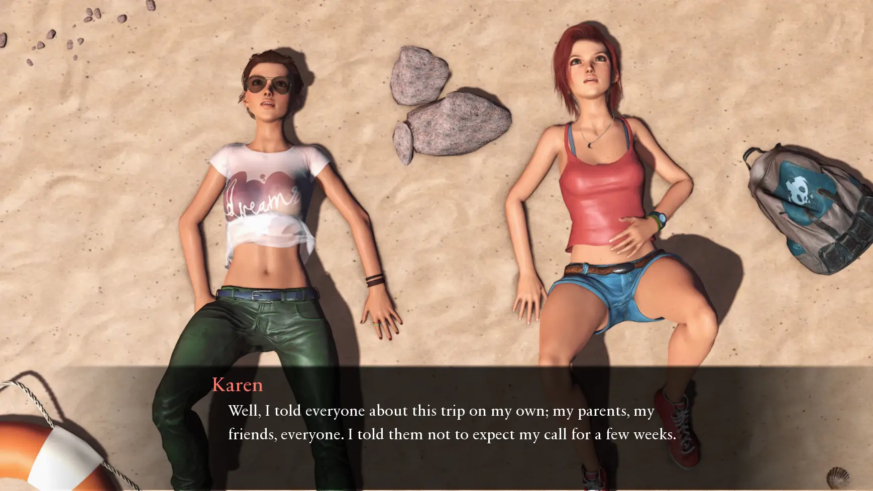 Almost Castaways gameplay screenshot 14 (Ren'Py adult game) by Pent Panda – free download