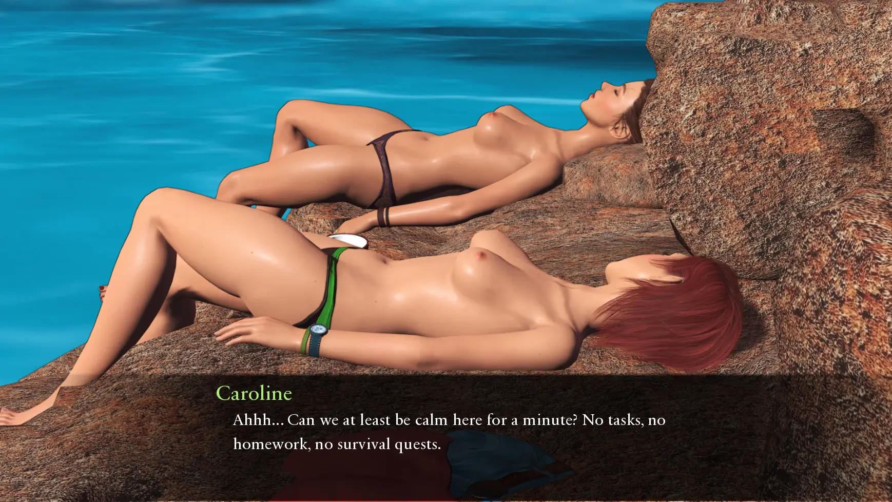 Almost Castaways gameplay screenshot 16 (Ren'Py adult game) by Pent Panda – free download