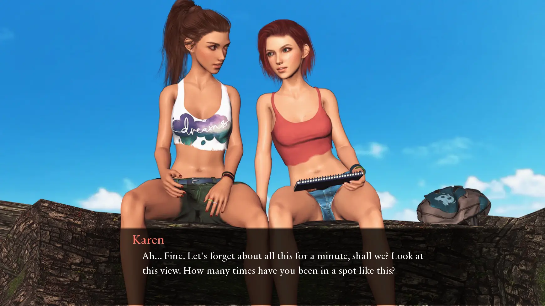 Almost Castaways gameplay screenshot 19 (Ren'Py adult game) by Pent Panda – free download