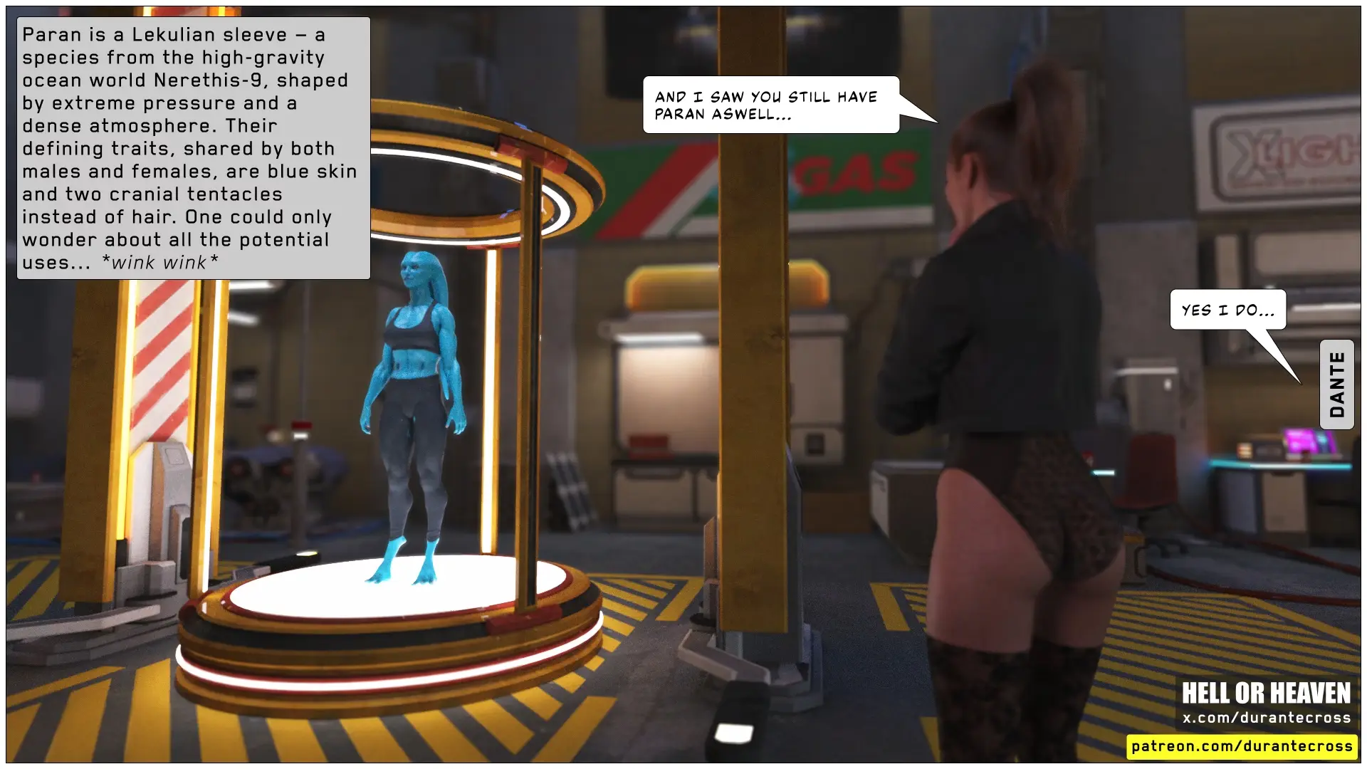 Hell Or Heaven gameplay screenshot 2 (Ren'Py adult game) by Patreon – free download