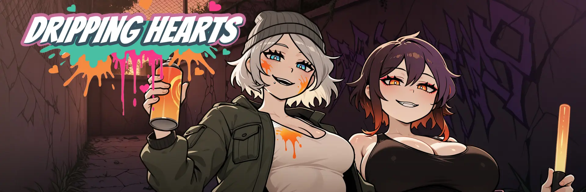 Dripping Hearts cover 1.1 – Ren'Py adult game by NoSt4mina free download