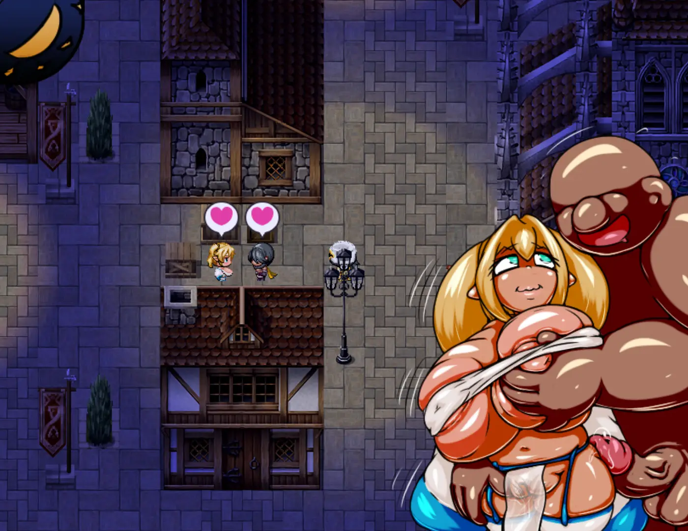 NTR Elf : Welcome to Lewdburg gameplay screenshot 12 (RPGM adult game) by Screwthename Suscribestar – free download