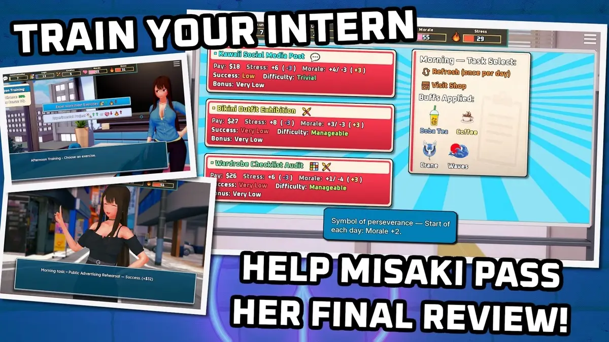 Mandatory Manager gameplay screenshot 2 (Ren'Py adult game) by Kana pixivFANBOX – free download