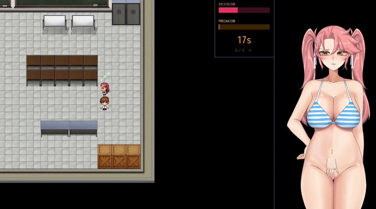 Highschool of the Sex gameplay screenshot 7 (RPGM adult game) by OnlyH – free download