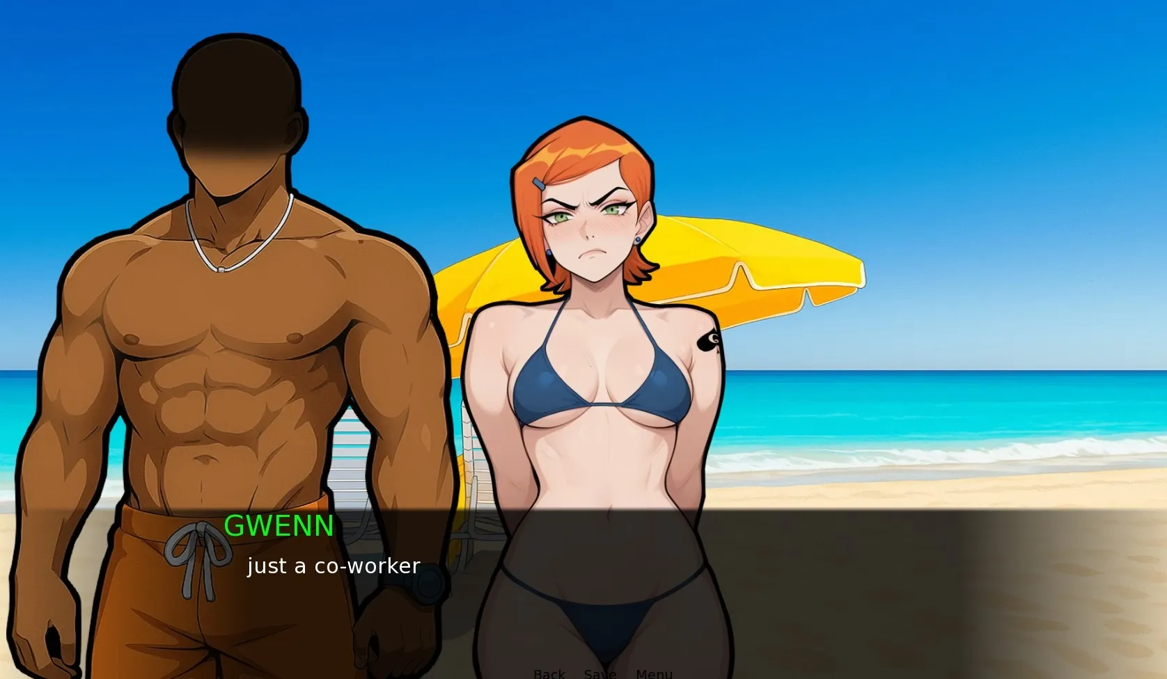 GWEN NTR gameplay screenshot 4 (Ren'Py adult game) by PinkBones – free download
