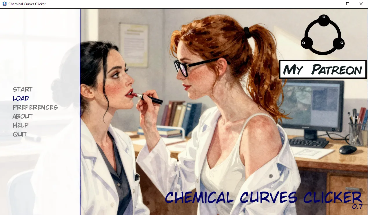 Chemical Curvers Clicker gameplay screenshot 2 (Ren'Py adult game) by Domoroboro – free download