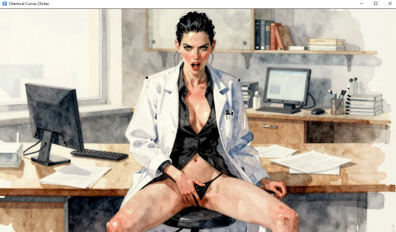 Chemical Curvers Clicker gameplay screenshot 7 (Ren'Py adult game) by Domoroboro – free download