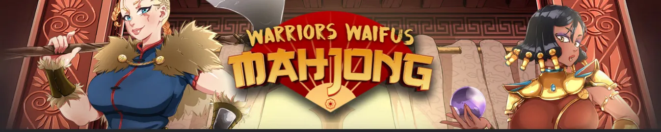 Warriors Waifus Mahjong cover Final – RPGM adult game by Sweet Banana Games free download