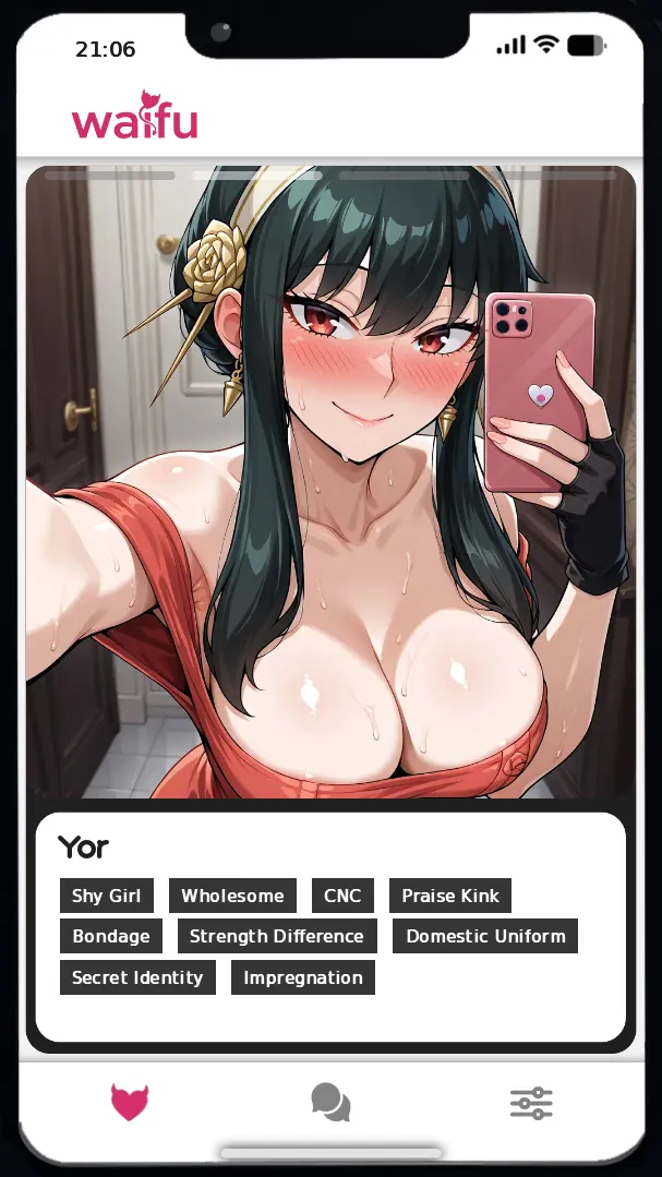 Waifu Dating Phone gameplay screenshot 11 (Ren'Py adult game) by Sugar & Sin Games – free download