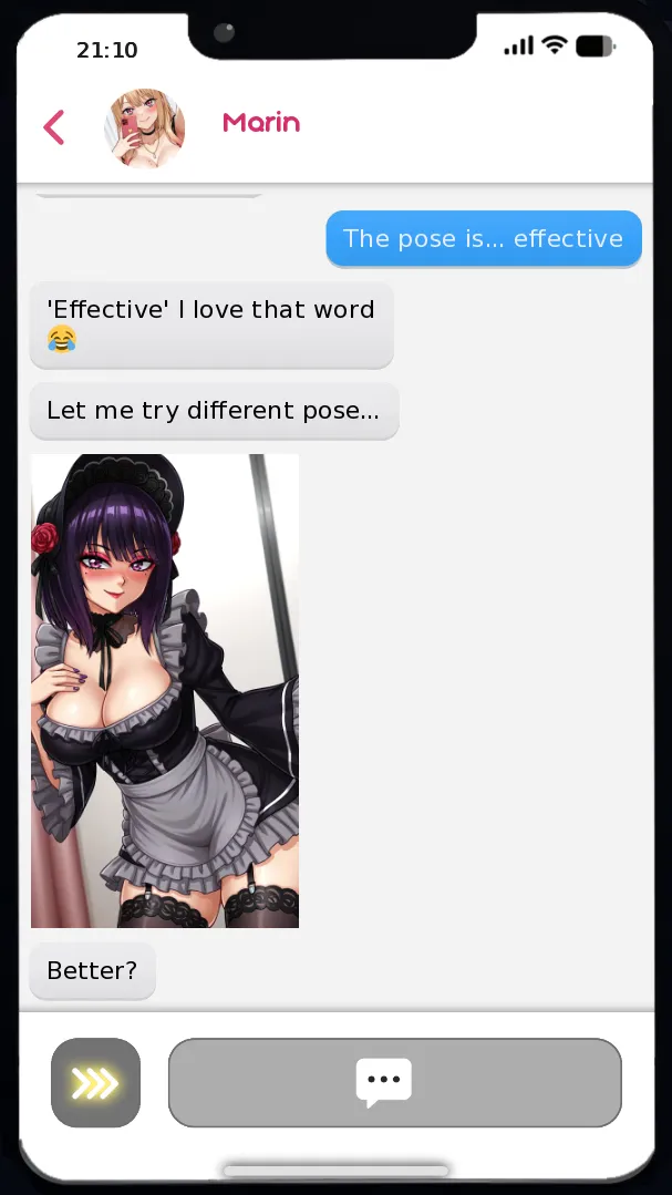 Waifu Dating Phone gameplay screenshot 6 (Ren'Py adult game) by Sugar & Sin Games – free download