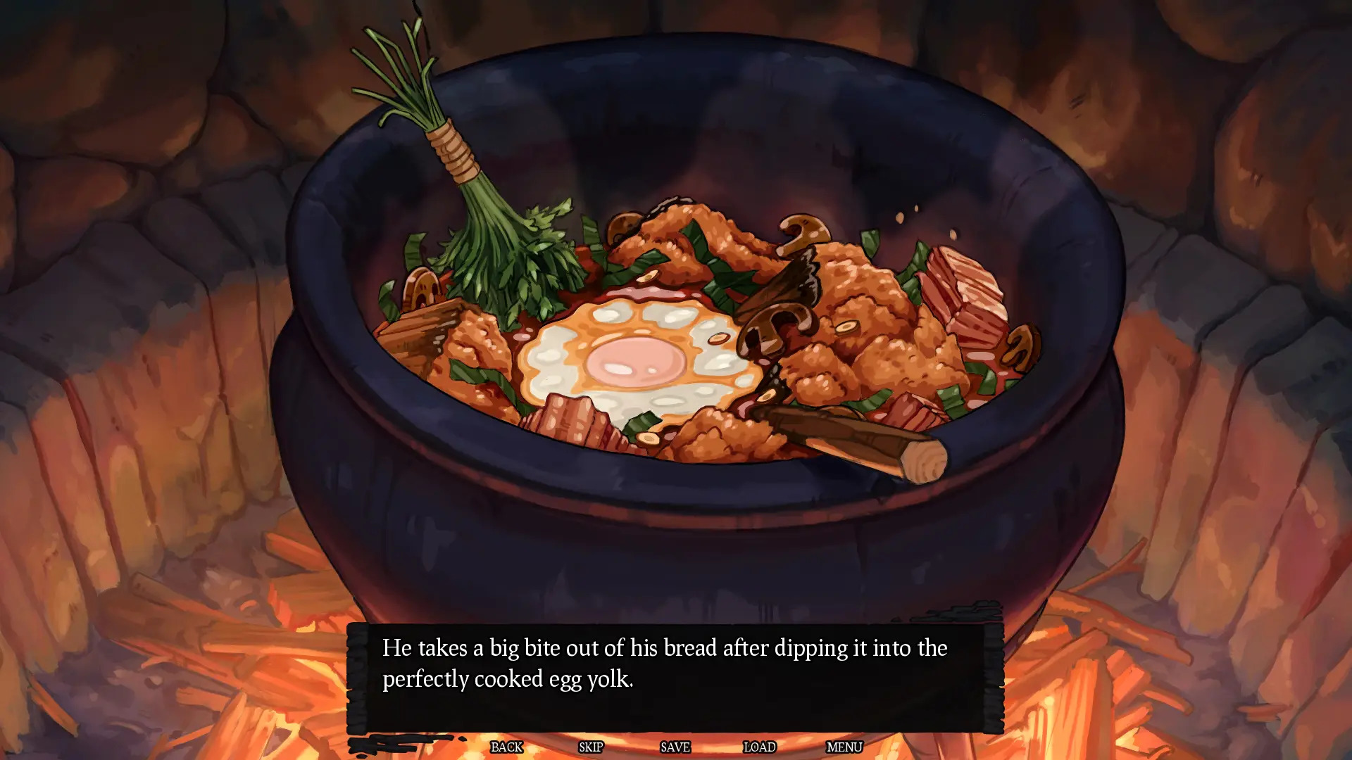 Refuge of Embers gameplay screenshot 3 (Ren'Py adult game) by Escape Sauce – free download