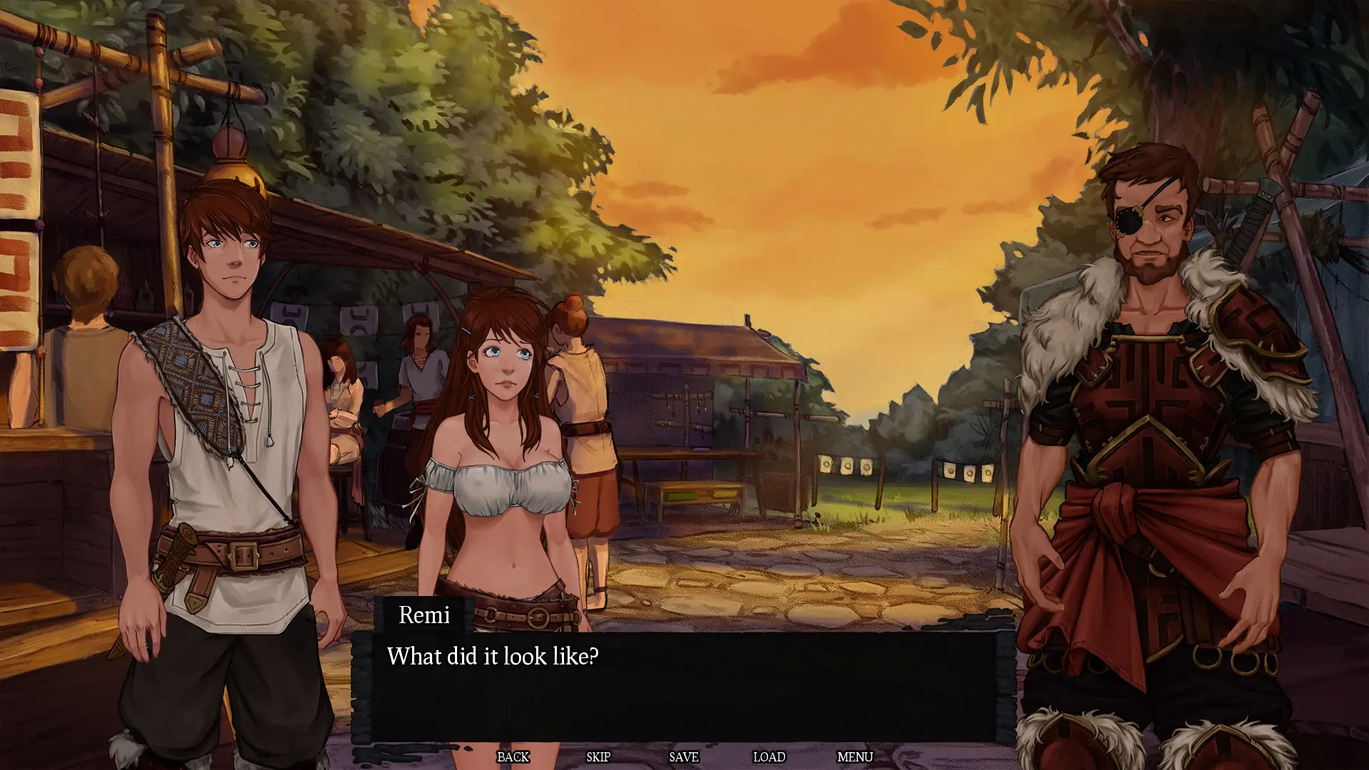 Refuge of Embers gameplay screenshot 11 (Ren'Py adult game) by Escape Sauce – free download