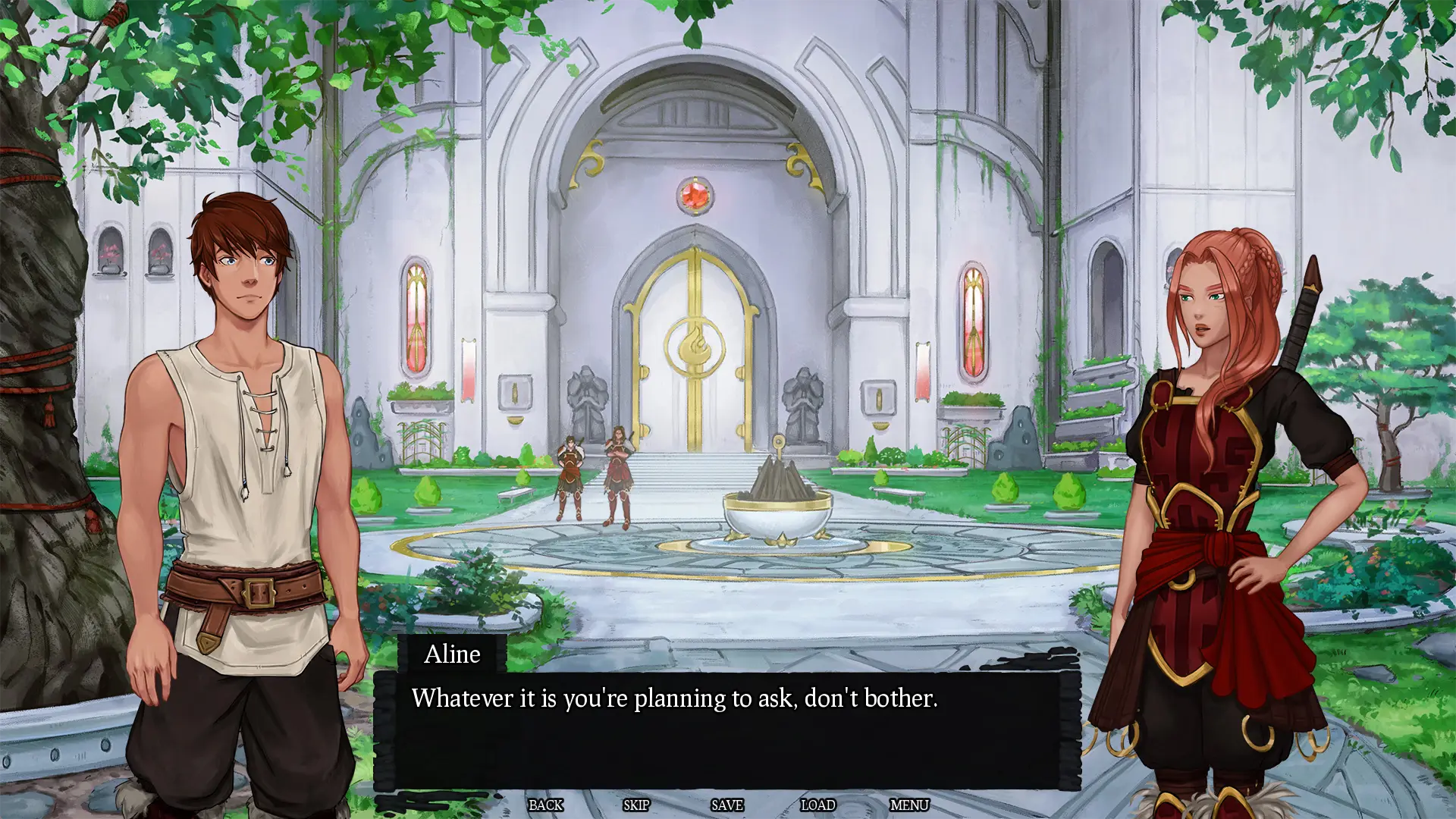 Refuge of Embers gameplay screenshot 15 (Ren'Py adult game) by Escape Sauce – free download