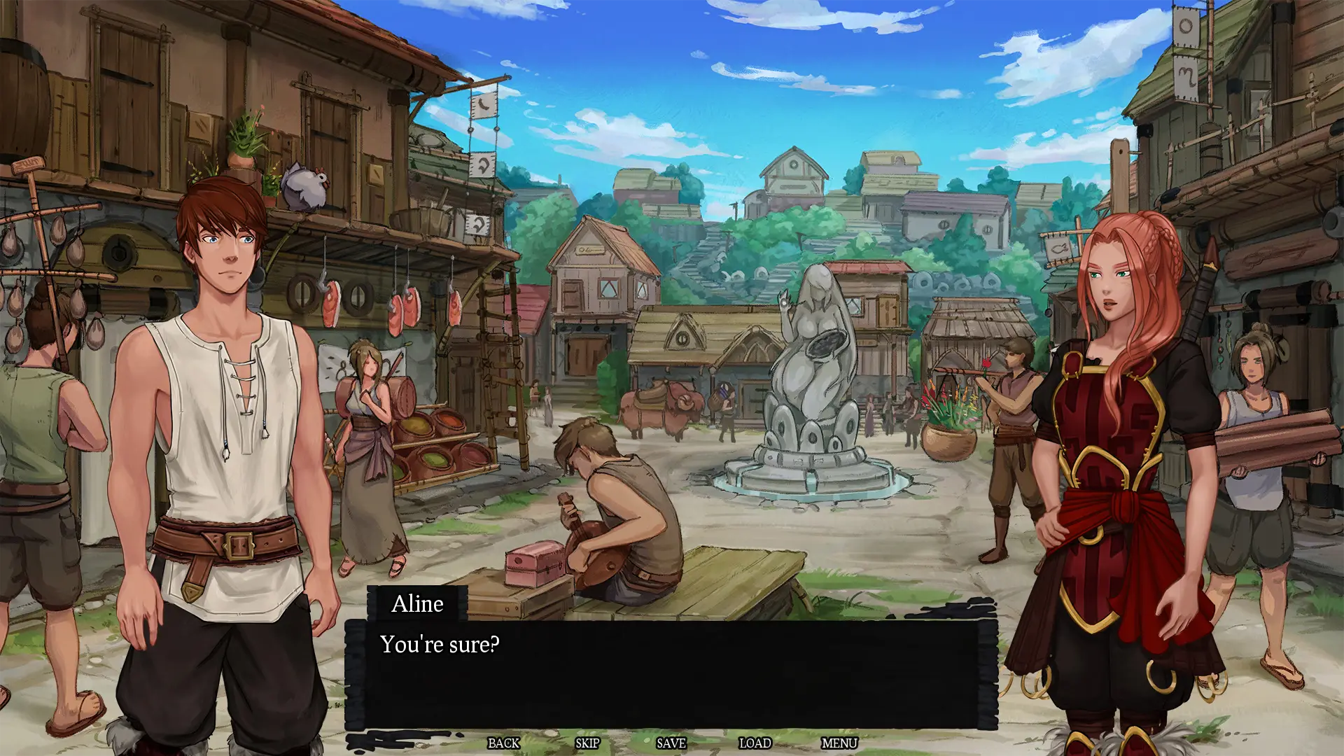 Refuge of Embers gameplay screenshot 16 (Ren'Py adult game) by Escape Sauce – free download