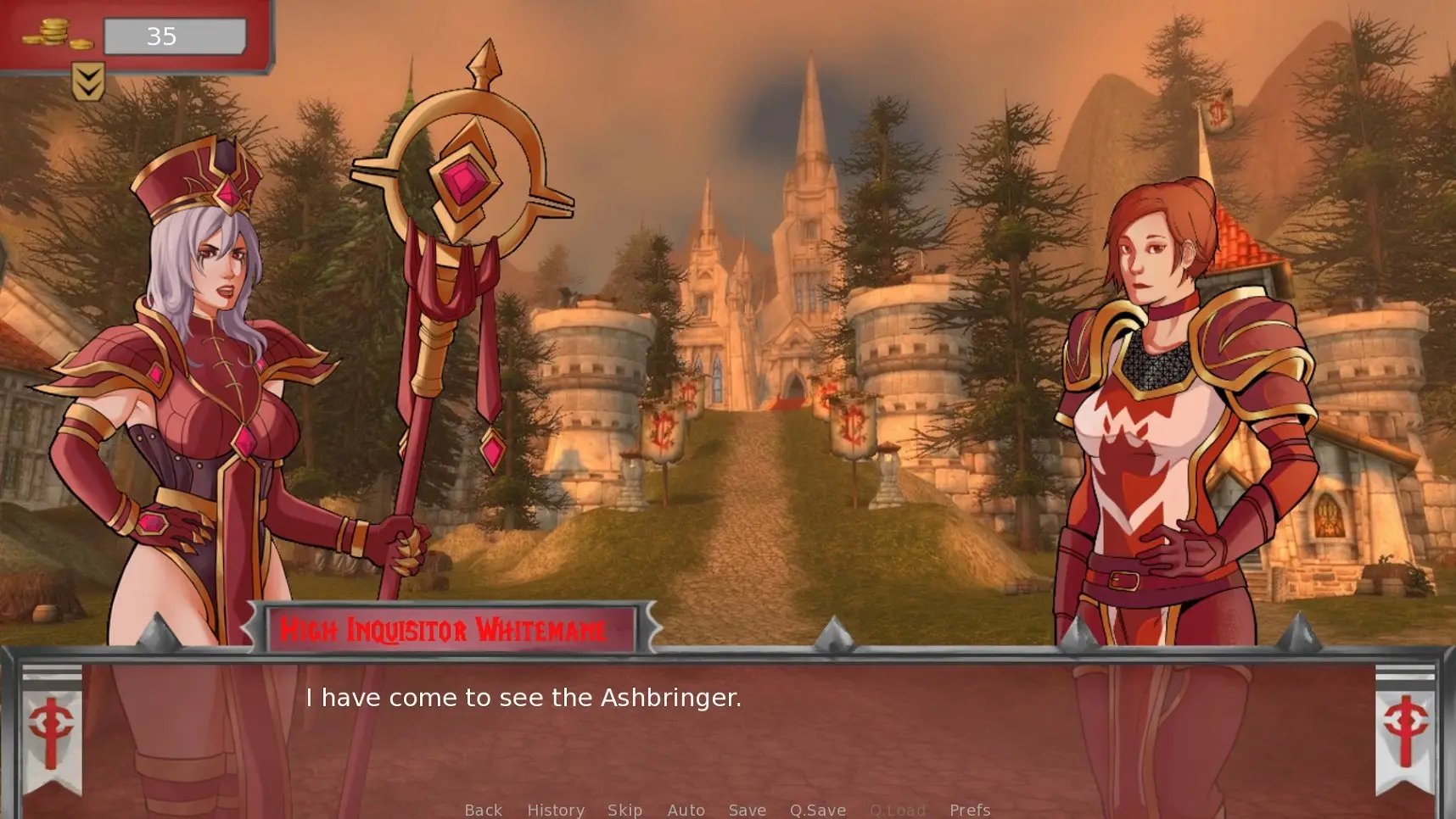 Scarlet Ashbringer gameplay screenshot 4 (Ren'Py adult game) by Scarlet Ashbringer Studio – free download
