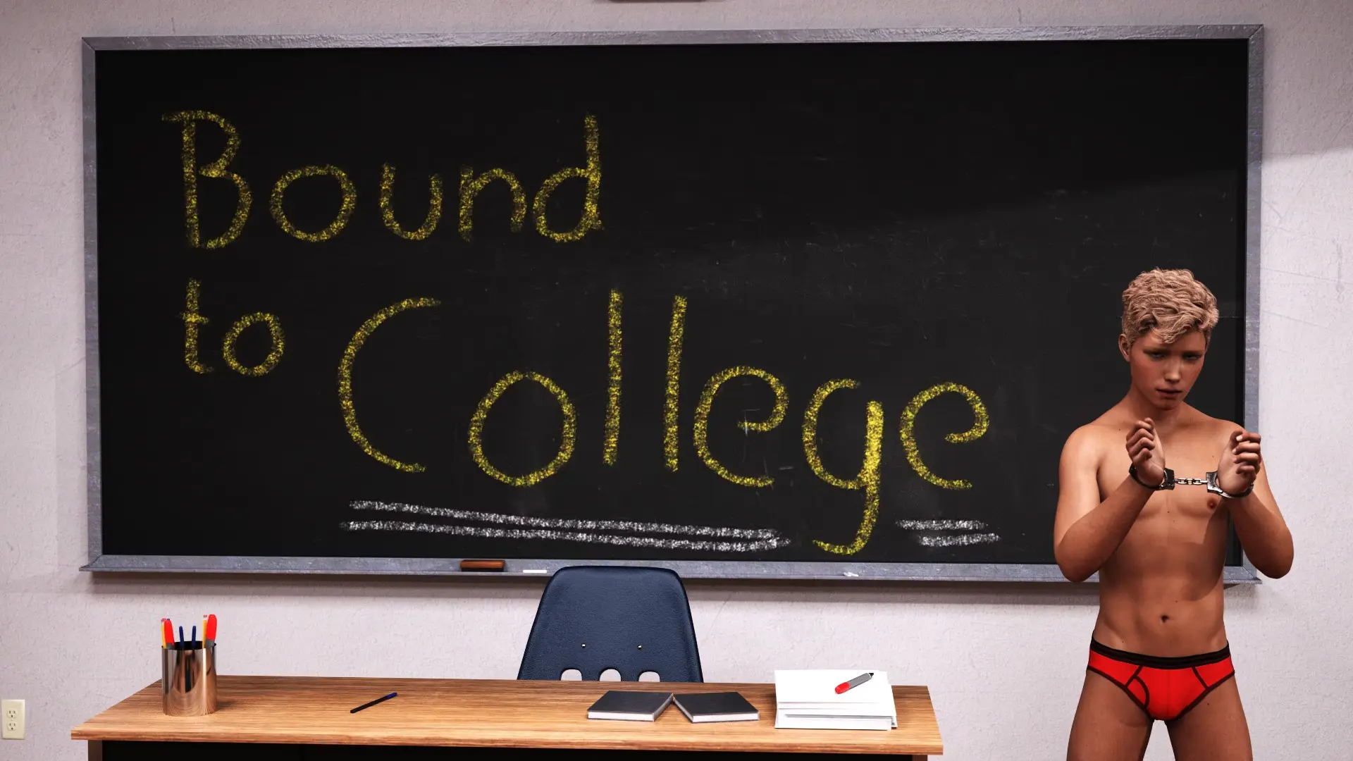 Bound to College cover 0.9.1.1 – Ren'Py adult game by pridedrawing free download