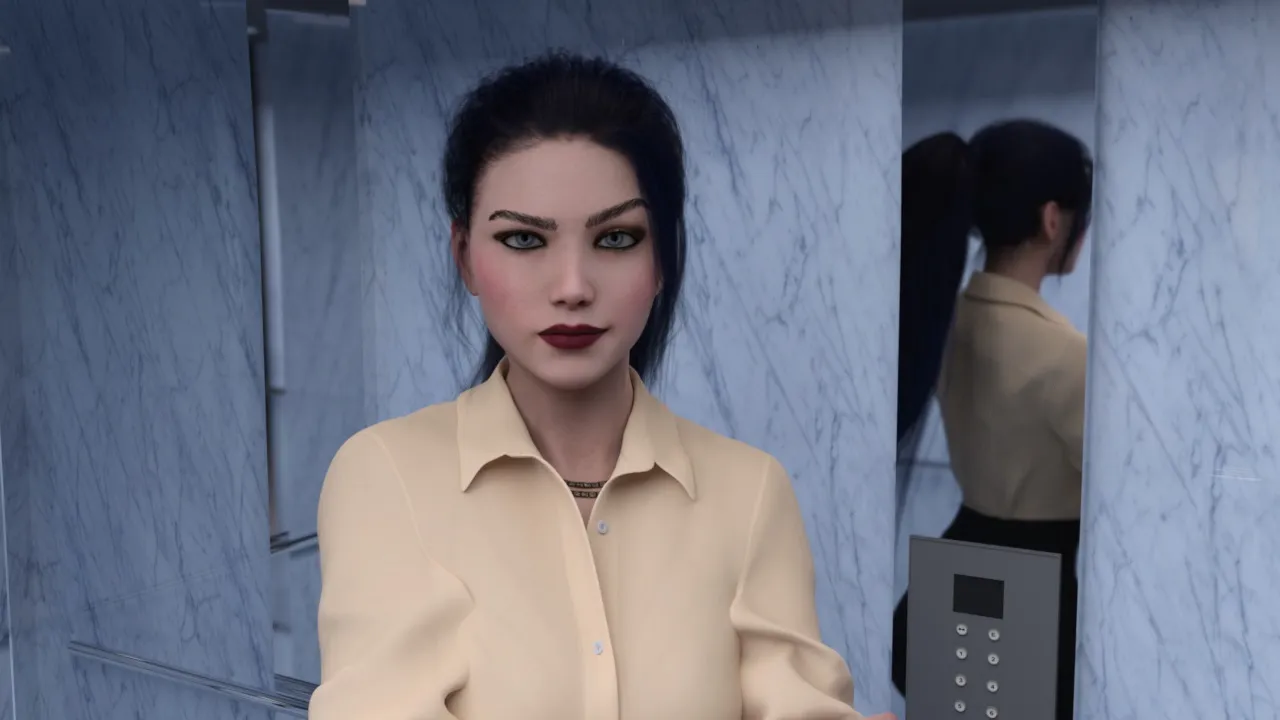 Defending Lydia Collier gameplay screenshot 2 (Ren'Py adult game) by White Phantom Games – free download