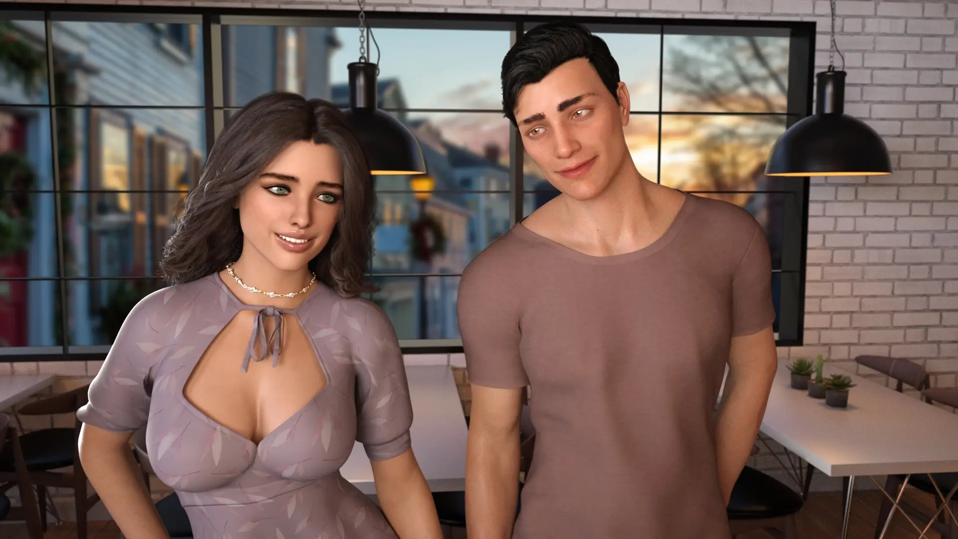 Because I Love Her gameplay screenshot 1 (Ren'Py adult game) by The Typist – free download