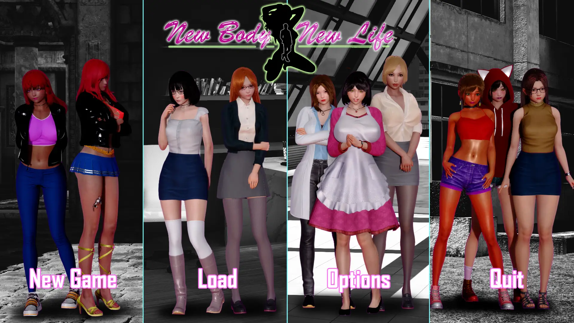 New Body – New Life Remake gameplay screenshot 3 (Ren'Py adult game) by Moccasin's Mirror – free download