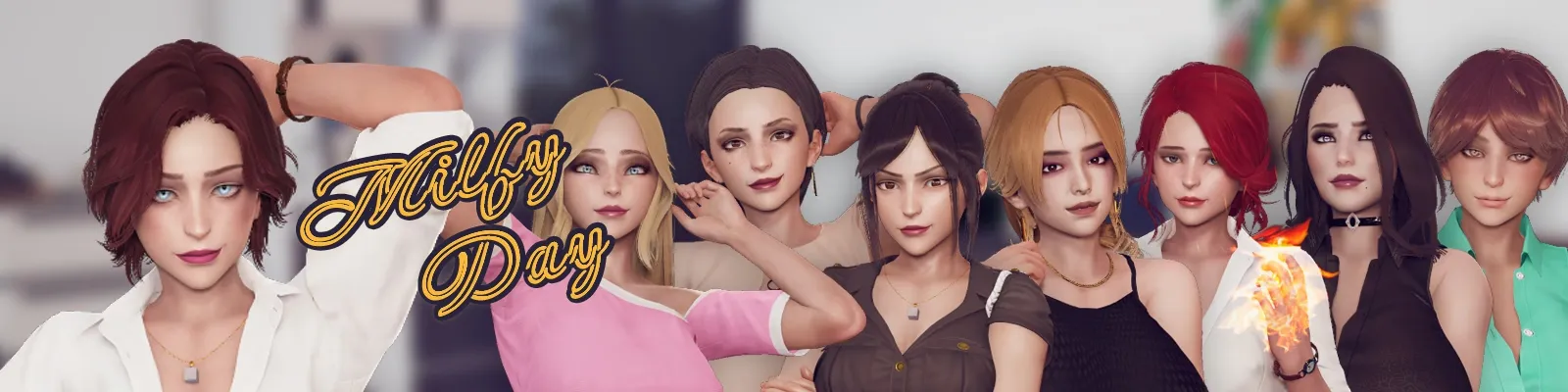 Milfy Day cover 0.9.5 – Ren'Py adult game by Red Lighthouse free download