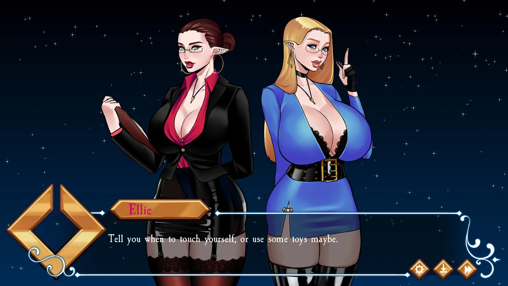 Shackles of Ellswyn gameplay screenshot 7 (Ren'Py adult game) by Two Hot Milfs Studio – free download