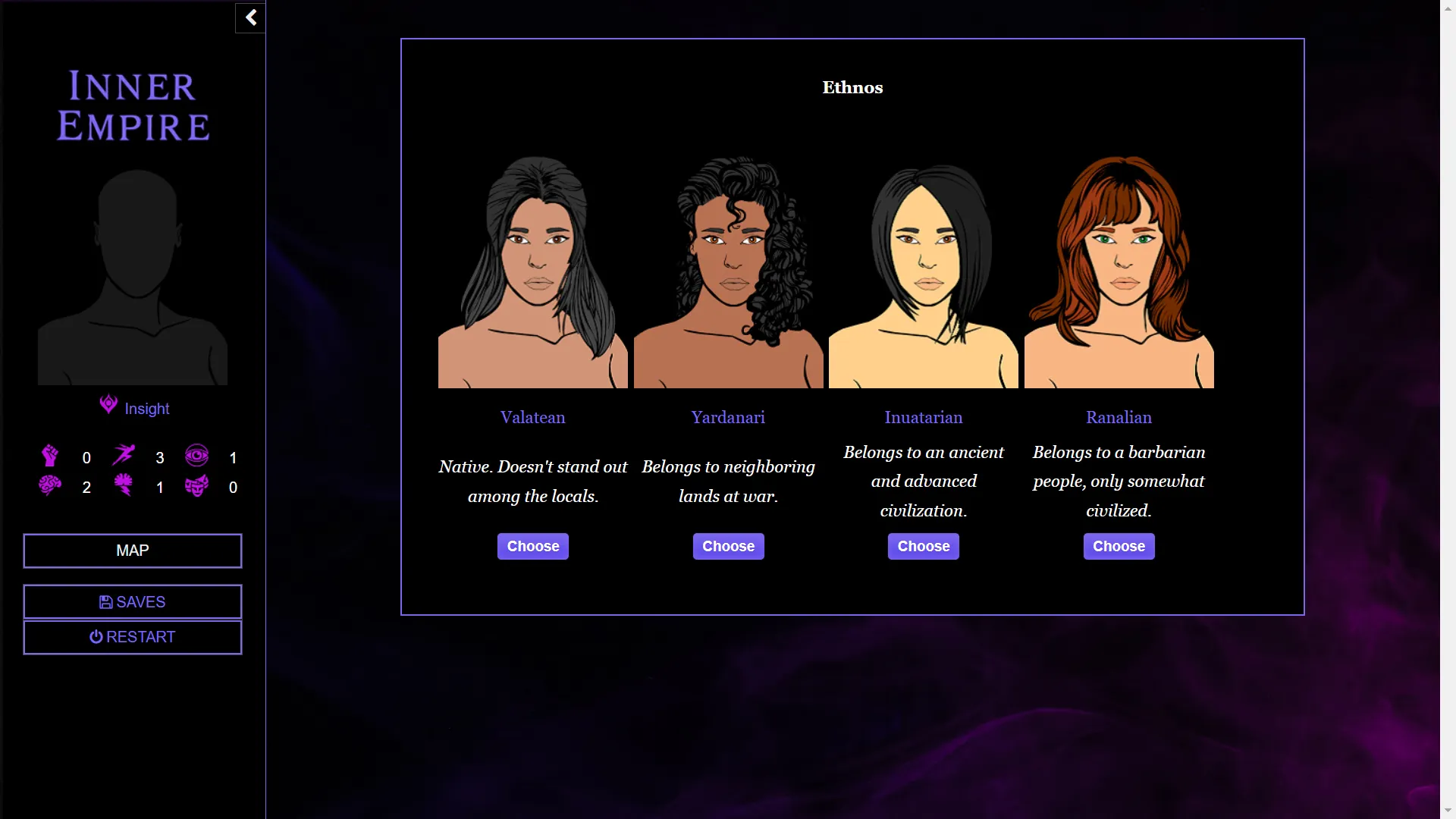 Inner Empire gameplay screenshot 2 (HTML adult game) by Defiant Explorer – free download