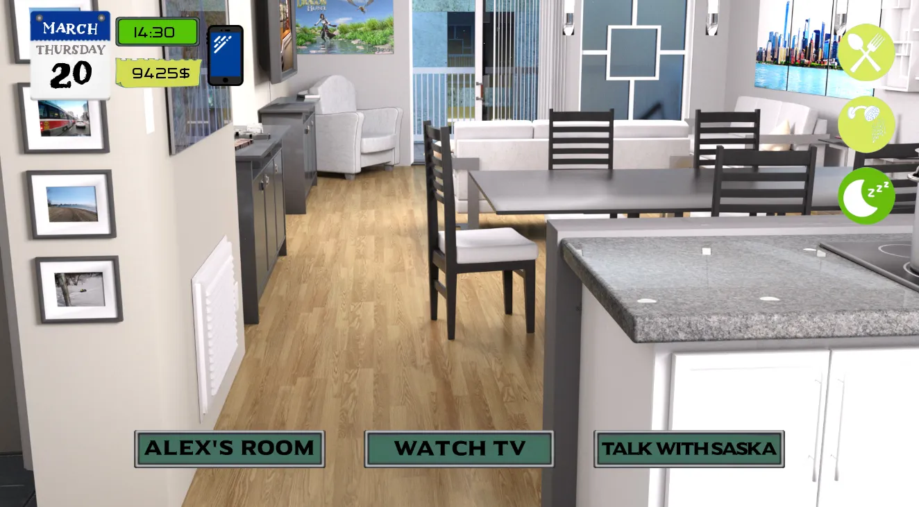 Your Place – Chapter 2 gameplay screenshot 4 (Ren'Py adult game) by ColeWallace92 – free download