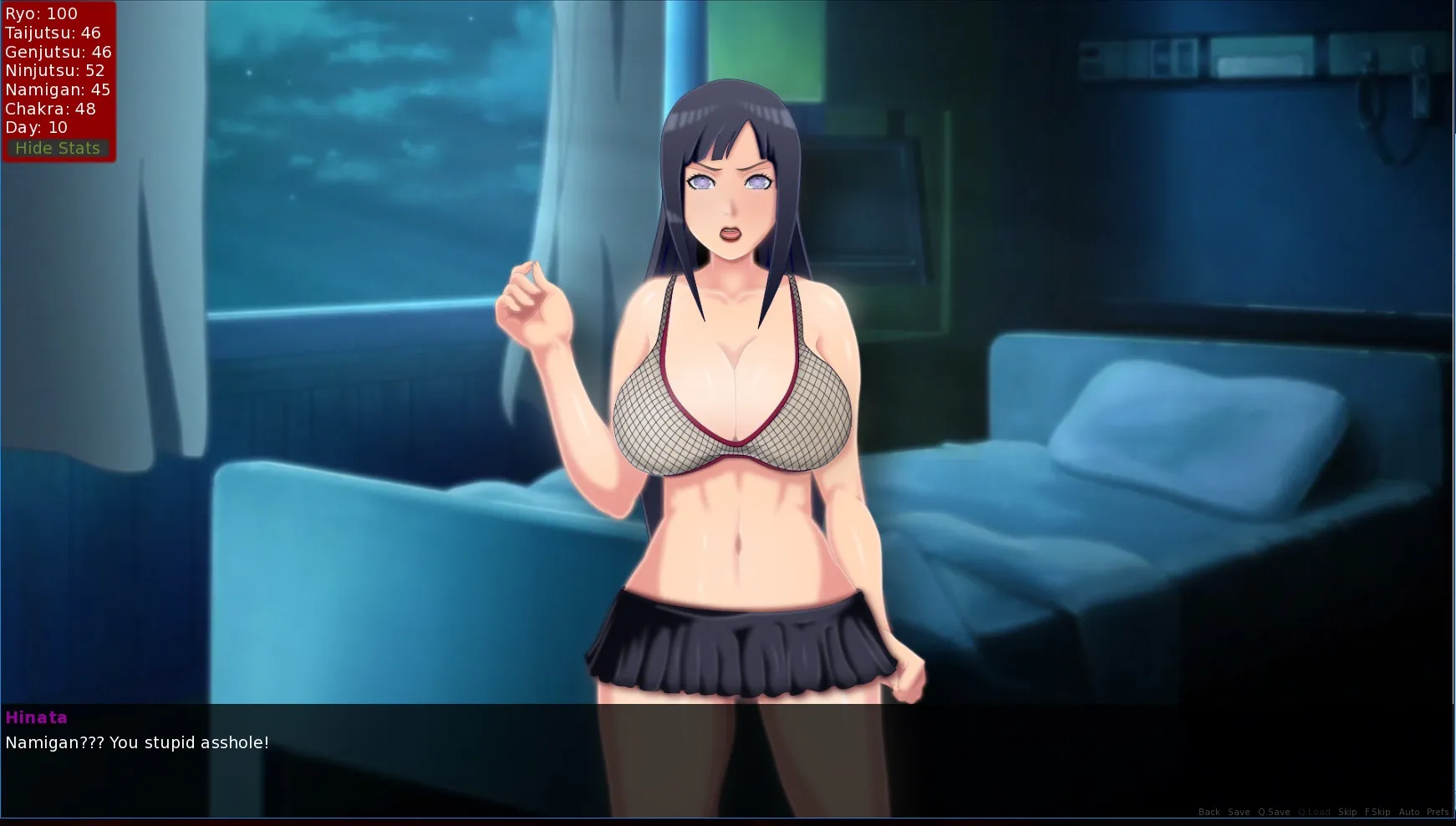 Sarada Training: The Last War gameplay screenshot 1 (Ren'Py adult game) by Kamos – free download