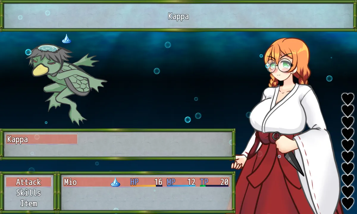 Mommy Milkers Miko gameplay screenshot 1 (RPGM adult game) by Azurezero – free download
