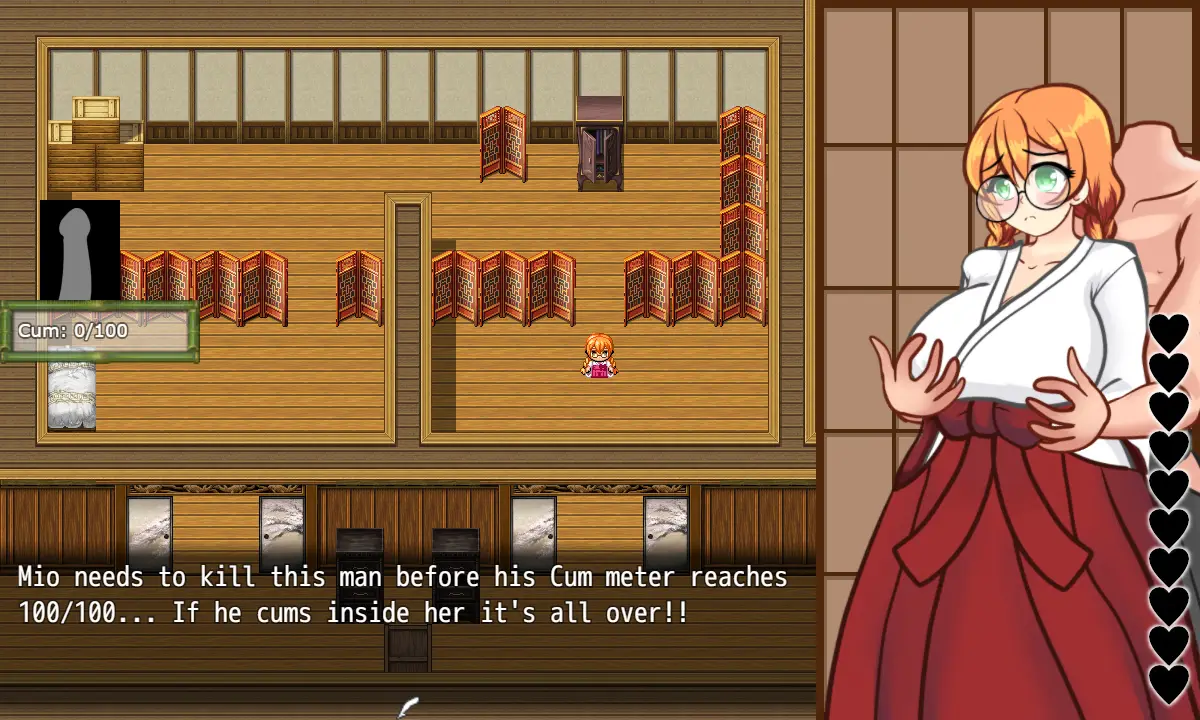 Mommy Milkers Miko gameplay screenshot 5 (RPGM adult game) by Azurezero – free download
