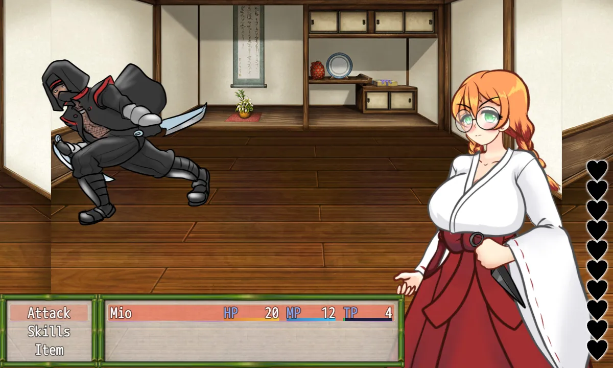 Mommy Milkers Miko gameplay screenshot 3 (RPGM adult game) by Azurezero – free download