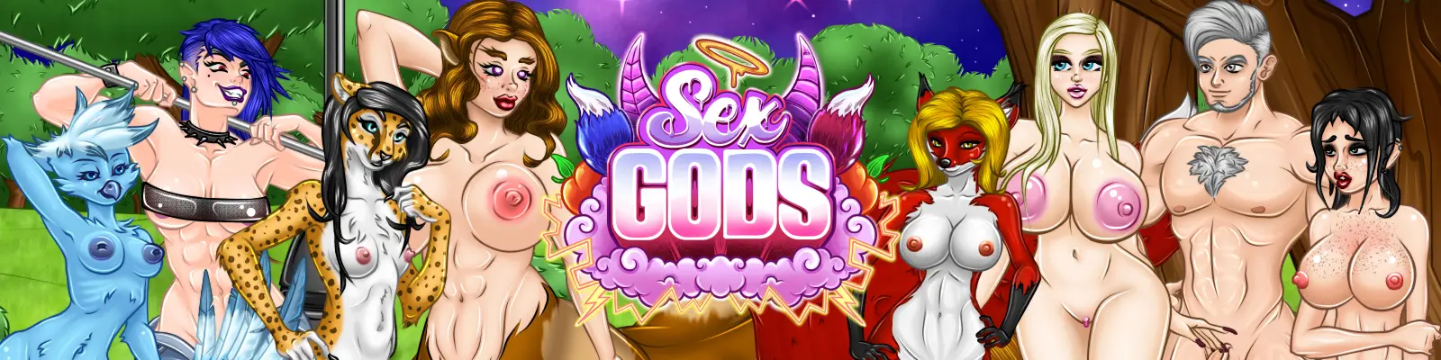 Sex Gods cover 0.46 – Unity adult game by GuapoMan free download