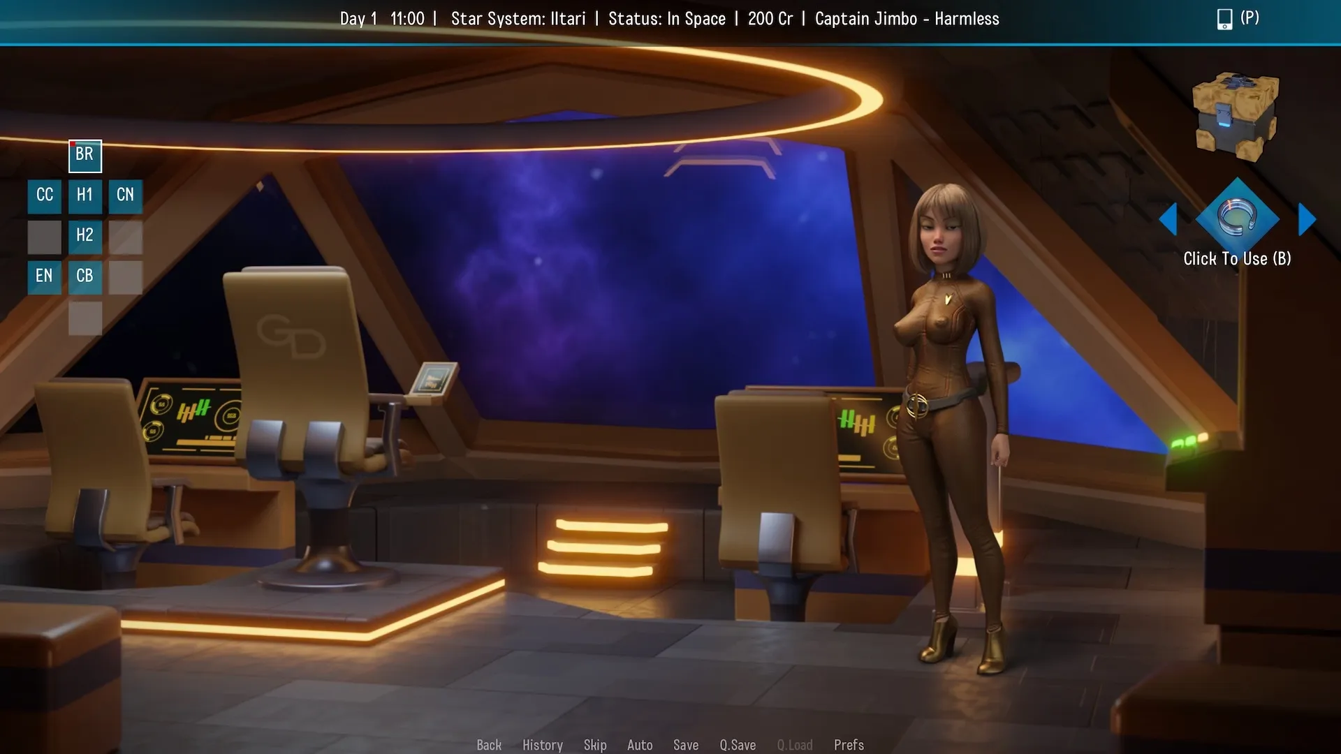 Space Journey X gameplay screenshot 2 (Ren'Py adult game) by y.v. – free download