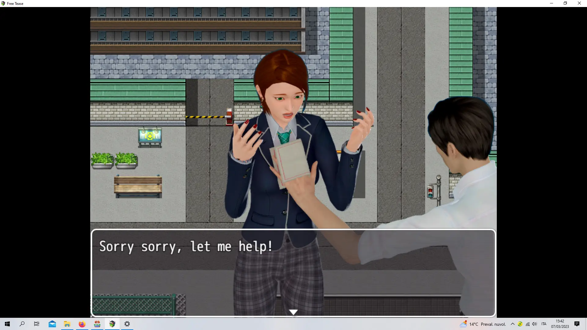 Free Tease gameplay screenshot 11 (RPGM adult game) by TheOtherProject – free download