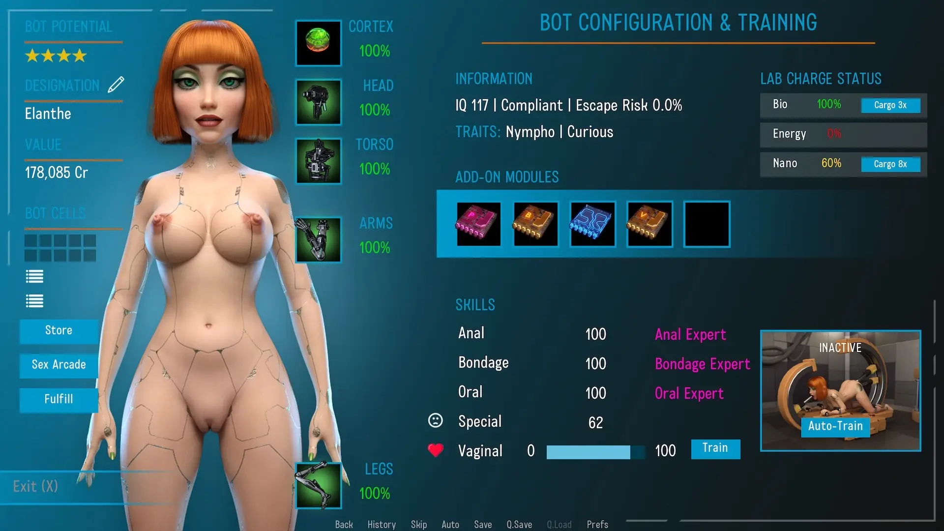 Space Journey X gameplay screenshot 8 (Ren'Py adult game) by y.v. – free download