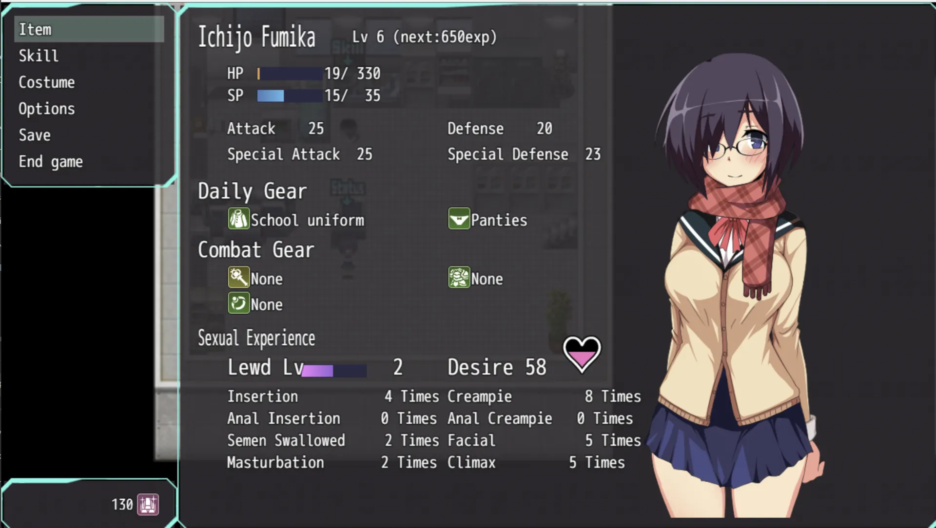 Flash Knight Nymphelia gameplay screenshot 7 (RPGM adult game) by midnight pleasure – free download