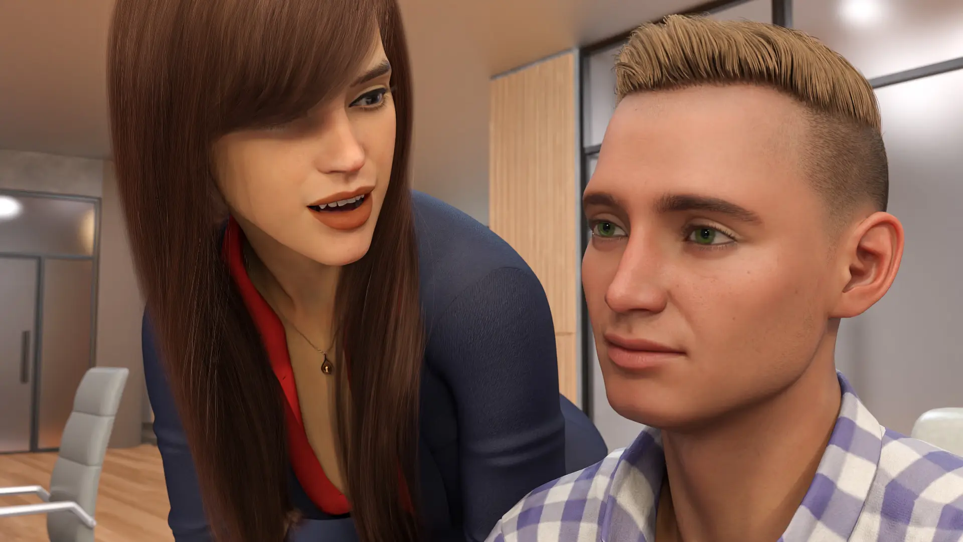 Office Perks gameplay screenshot 2 (Ren'Py adult game) by Amomynous Games – free download