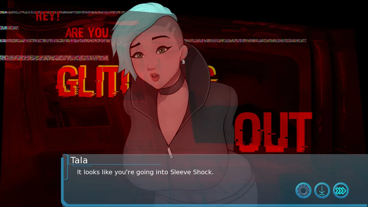 Sleeve Shock gameplay screenshot 2 (Ren'Py adult game) by Two Hot Milfs Studio – free download