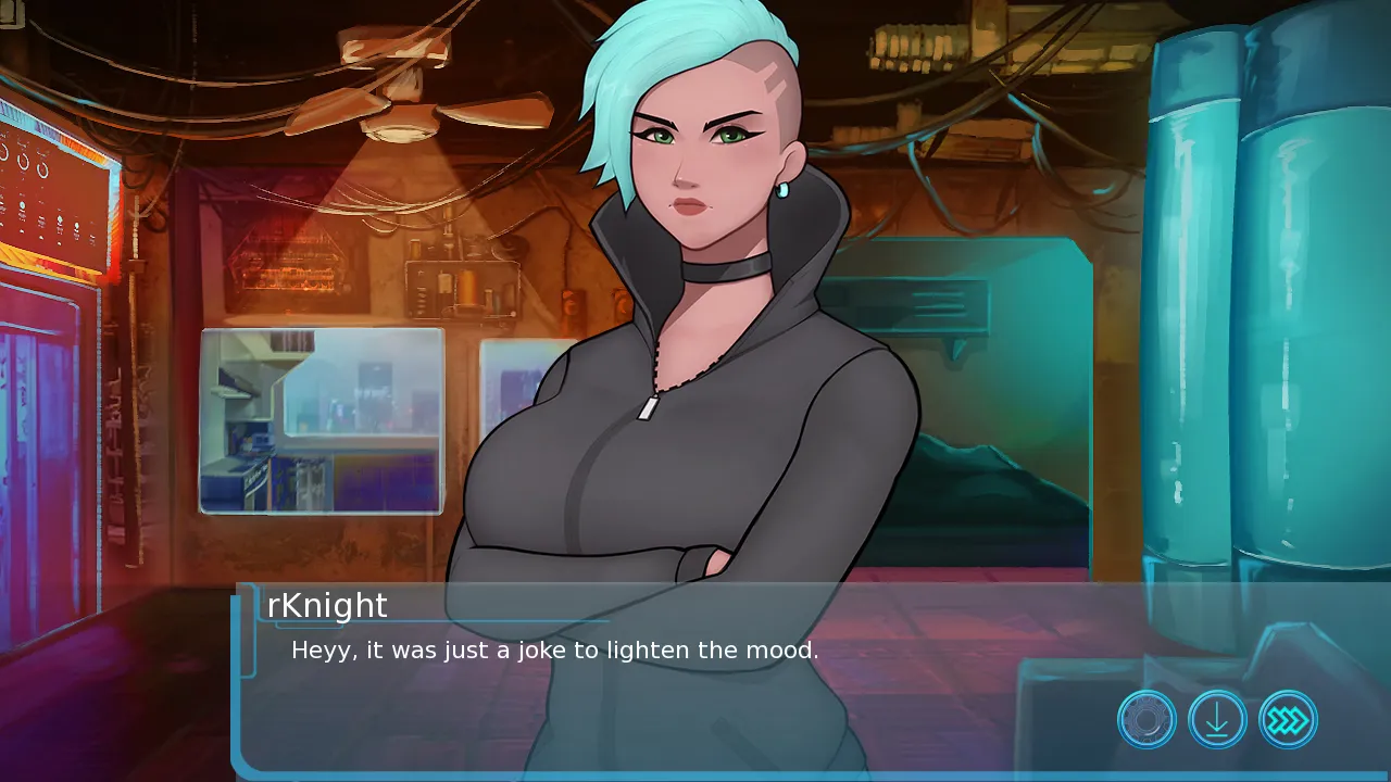 Sleeve Shock gameplay screenshot 7 (Ren'Py adult game) by Two Hot Milfs Studio – free download