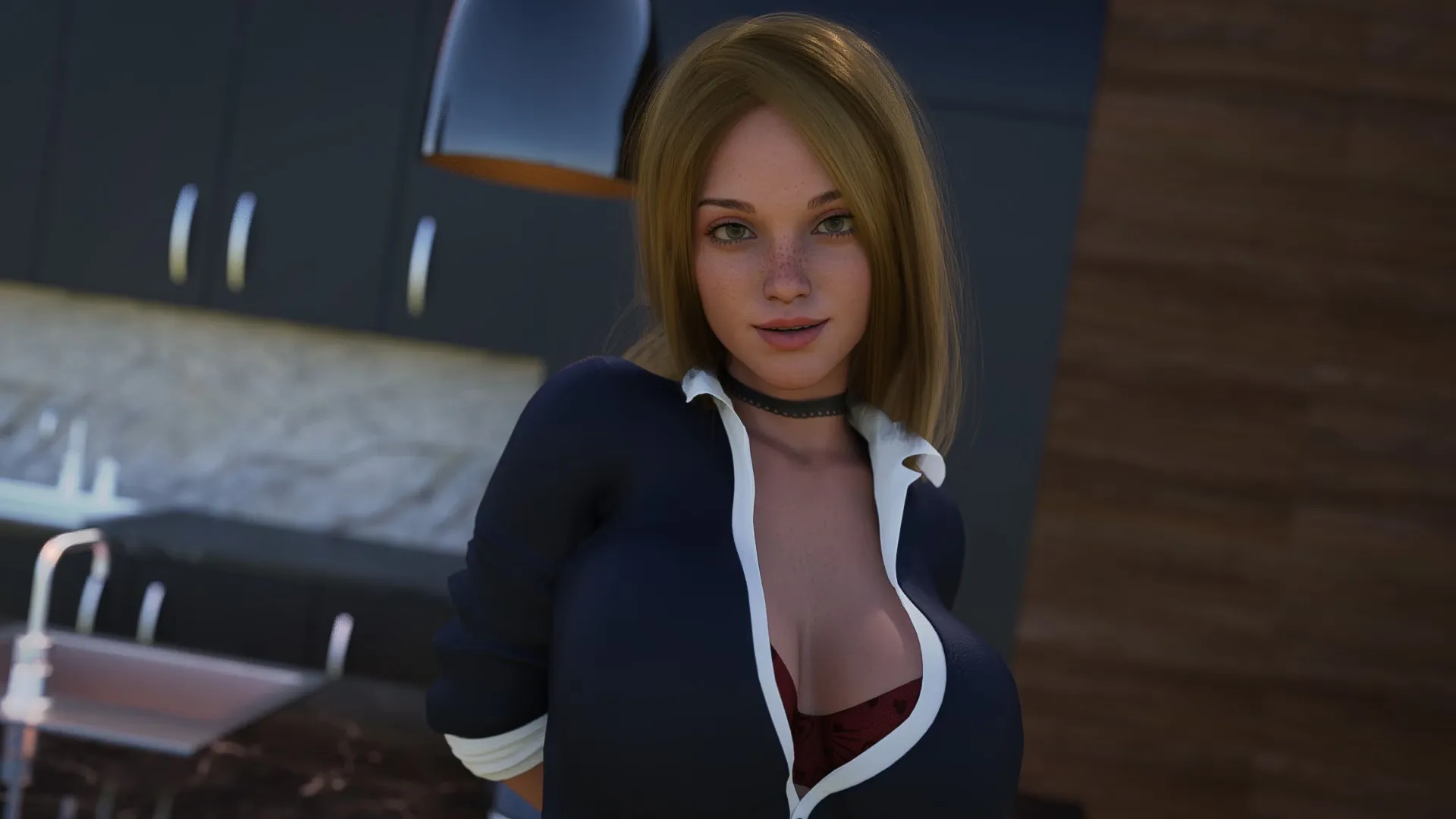 Strong Desire gameplay screenshot 4 (Ren'Py adult game) by TheBlueInk – free download