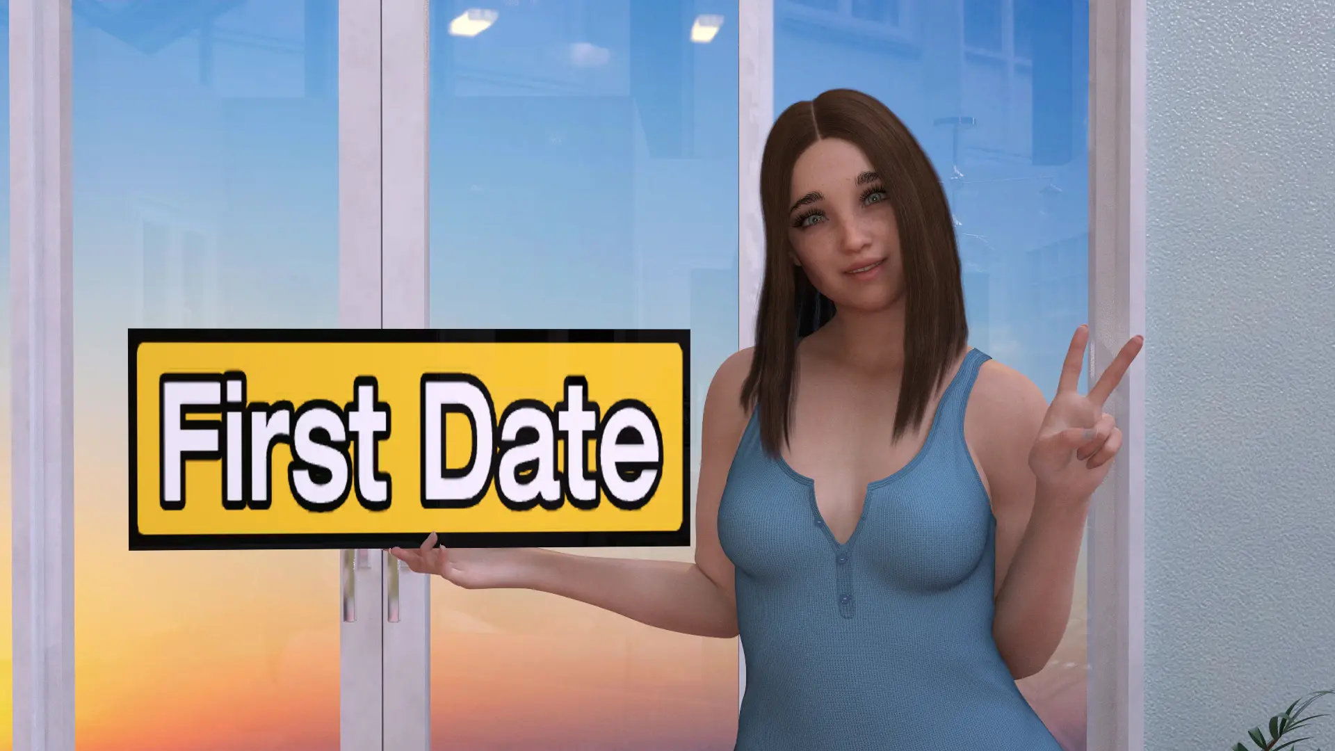 First Date gameplay screenshot 1 (Ren'Py adult game) by GrimCiri – free download
