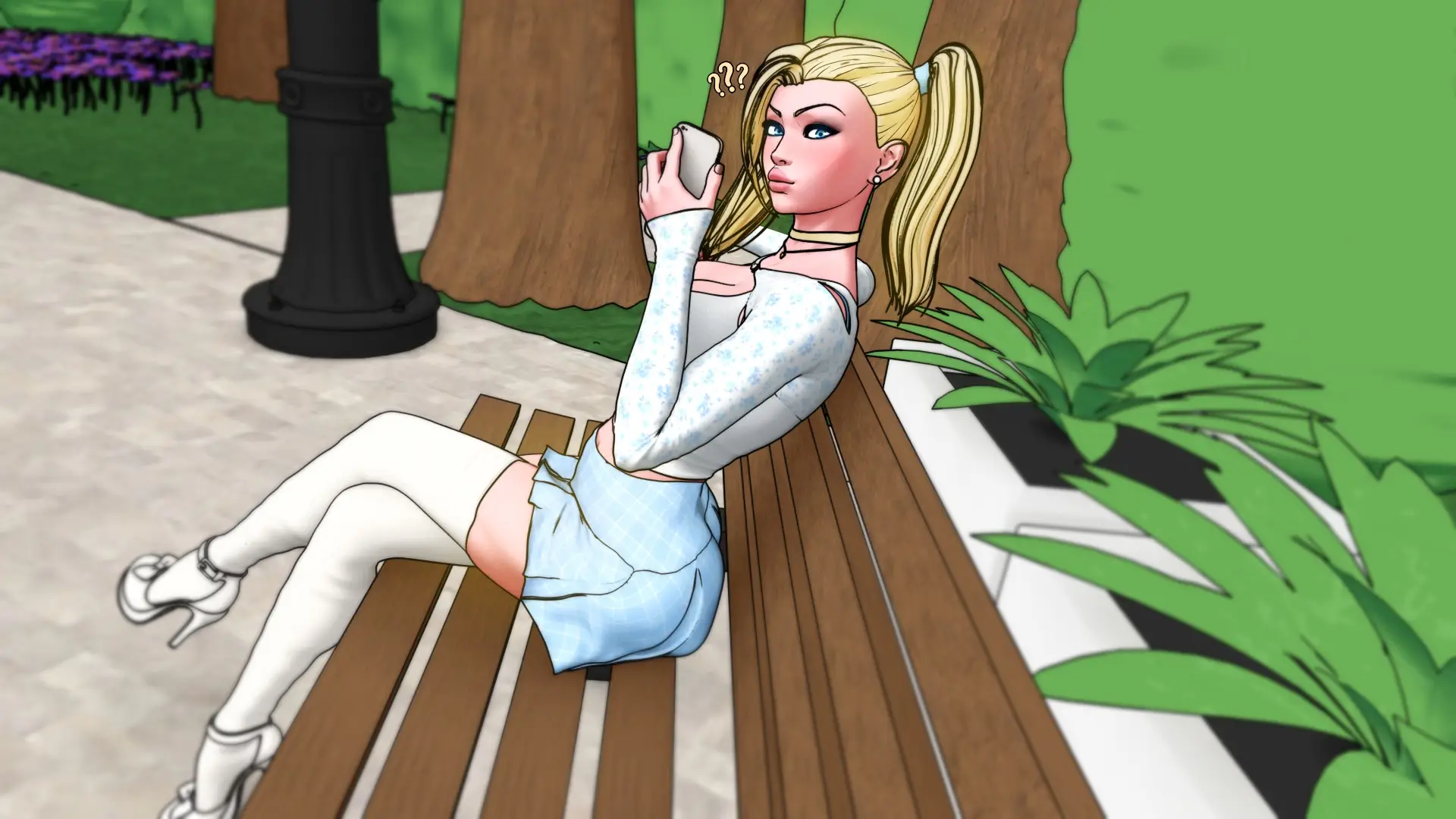 Divine Heel gameplay screenshot 1 (Ren'Py adult game) by ERONIVERSE – free download