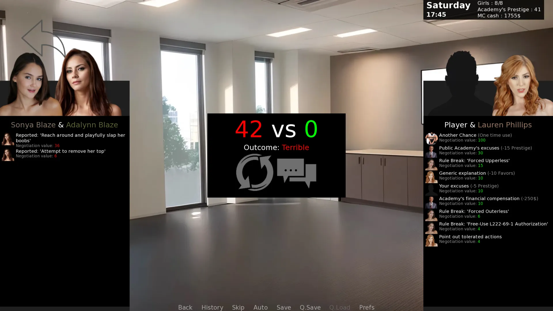 WTM Academy gameplay screenshot 17 (Ren'Py adult game) by Ninoss – free download
