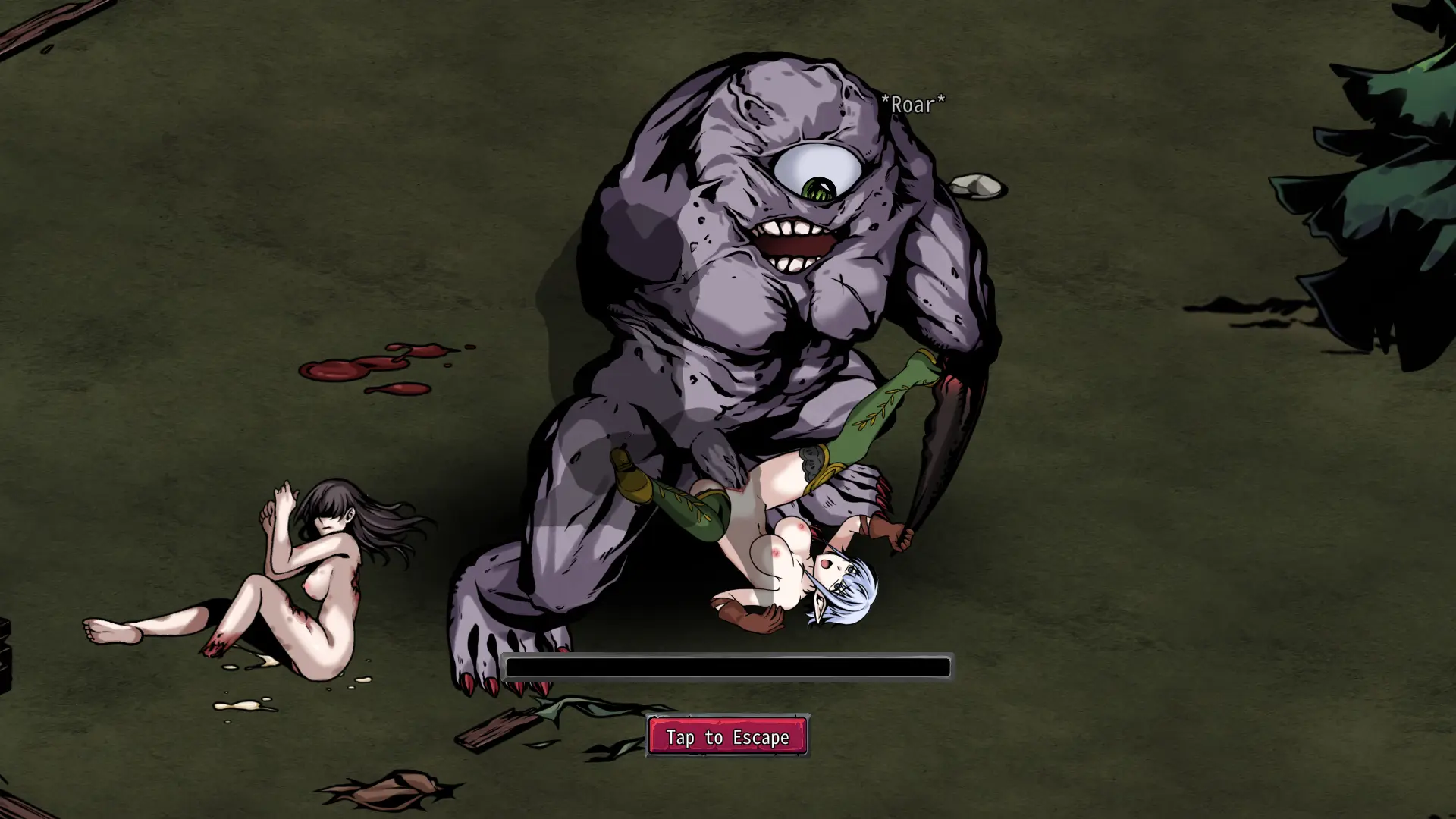 Dark Land Chronicle: The Fallen Elf gameplay screenshot 2 (Ren'Py adult game) by Winterfire Studio – free download
